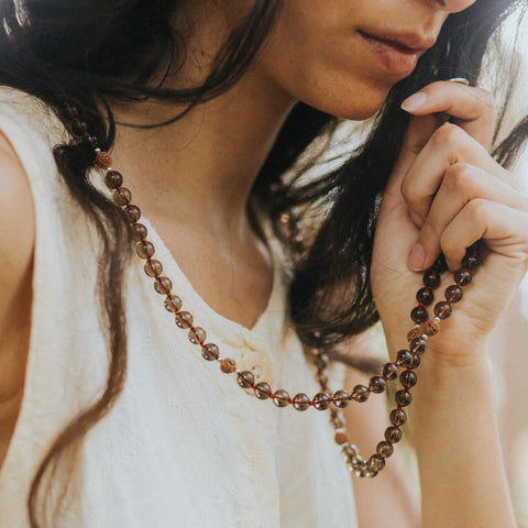 ALIGN & FOCUS - Smokey Quartz Mala