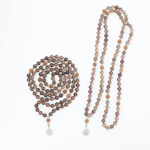 ALIGN & FOCUS - Smokey Quartz Mala