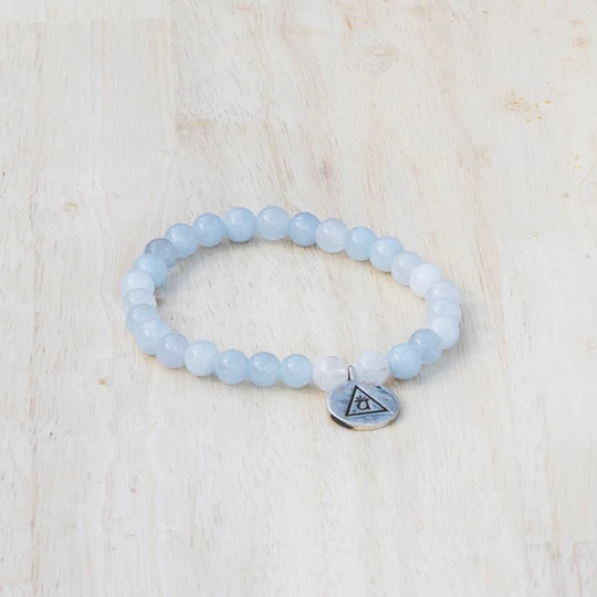 INNER PEACE - Aquamarine & Moonstone Bracelet