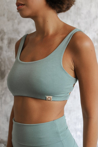 Indigo Luna - Womens Boxy Crop Top Sage – Yogi Spirit